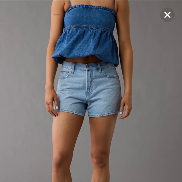 AE Strigid High-Rise Denim Shorts - Picture 1 of 6